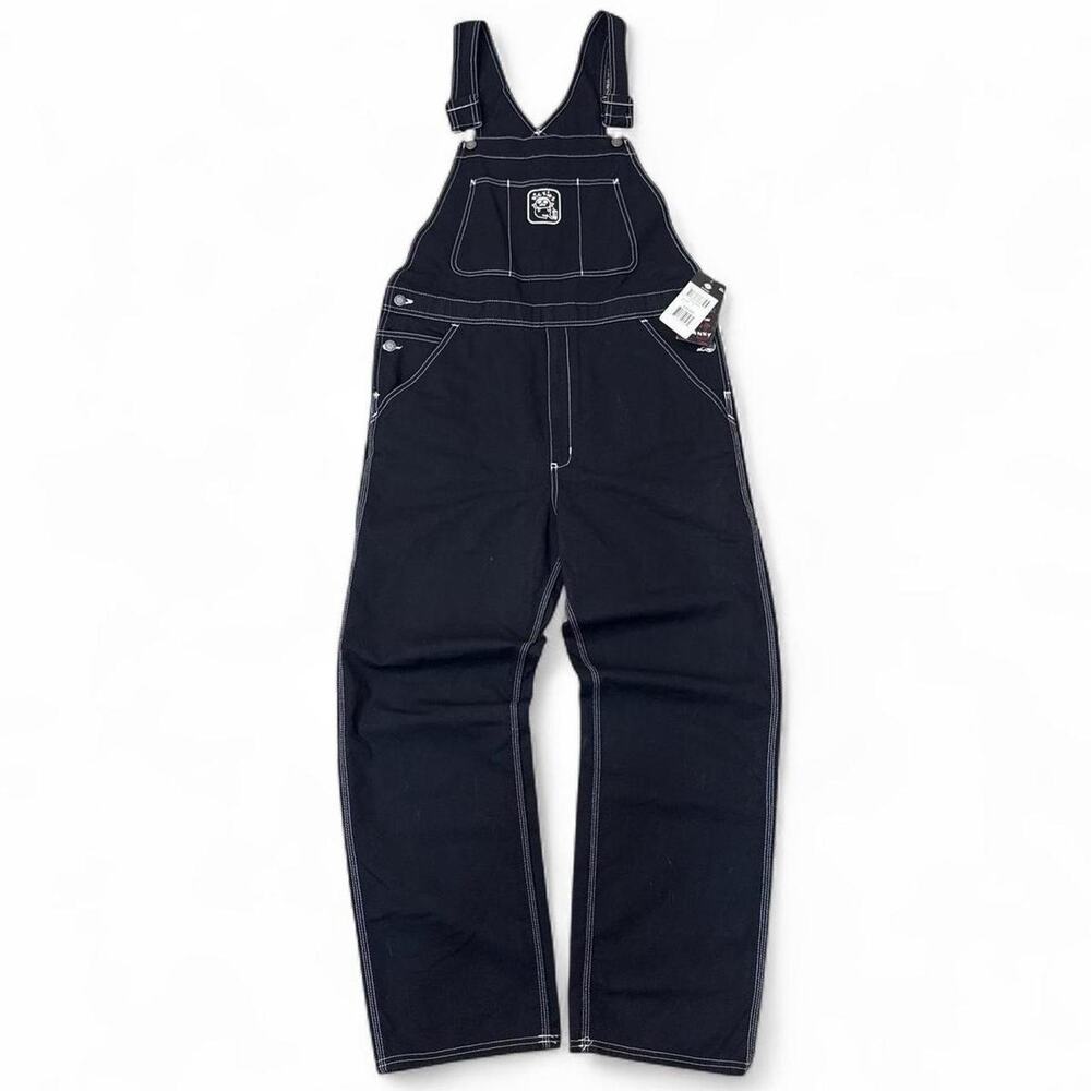 Dickies Franky Villani Drunkula Bib Overalls Men Medium Black NWT Skateboarding